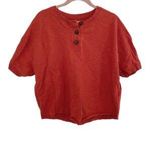 Madewell Raw Edge Henley Tee